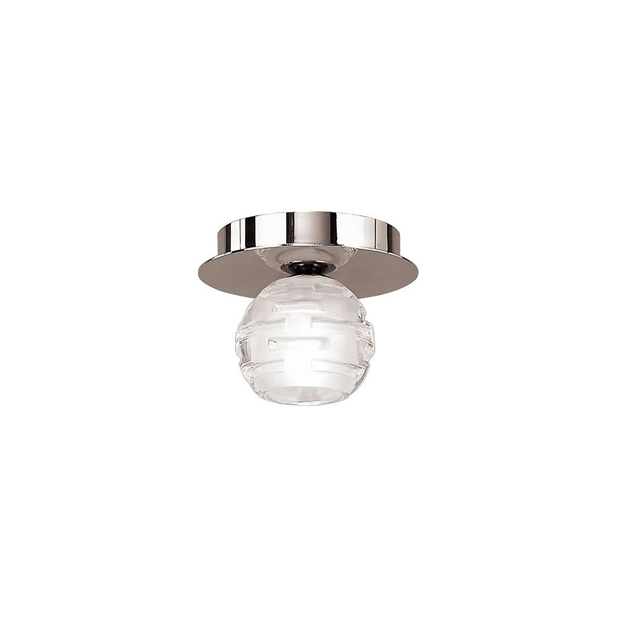 Dali Polished Chrome Ceiling Lights Mantra Semi Flush Fittings